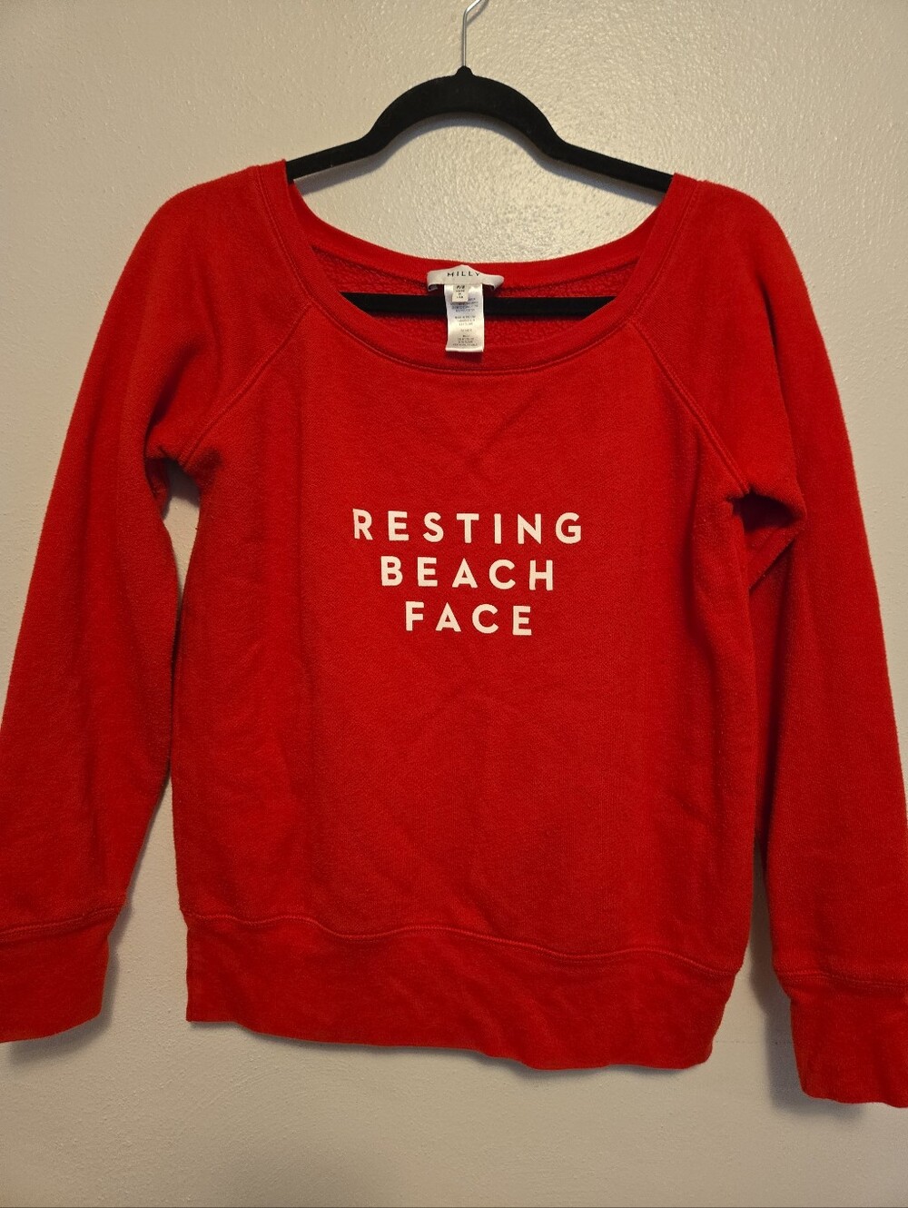 Milly RBF Red Sweatshirt S